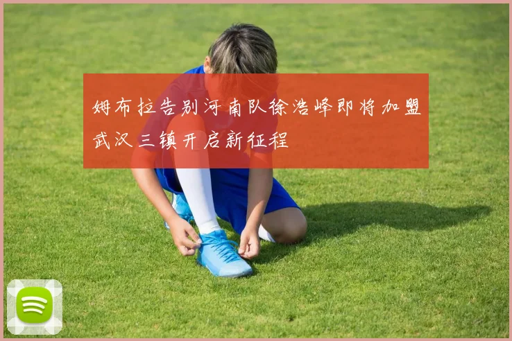 姆布拉告别河南队徐浩峰即将加盟武汉三镇开启新征程